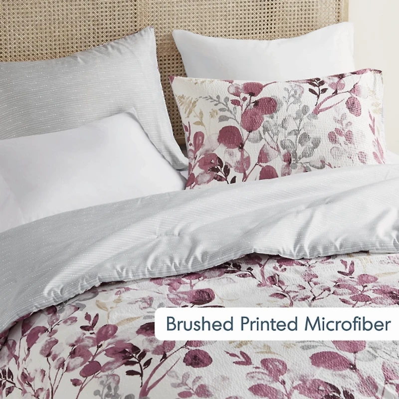 Purple Botanical 3-pc. Full/Queen Comforter Set