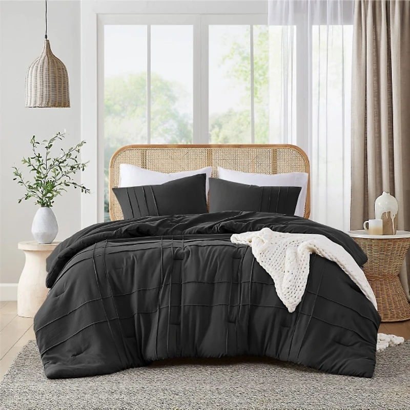 Black Porter Queen Comforter Set