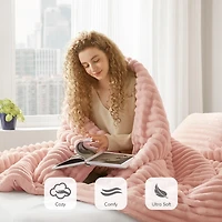 Fluffy Ribbed 2-pc. Twin Comforter Set