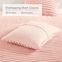 Fluffy Ribbed 2-pc. Twin Comforter Set