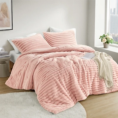 Fluffy Ribbed 2-pc. Twin Comforter Set