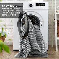 Fluffy Ribbed 3-pc. Full/Queen Comforter Set