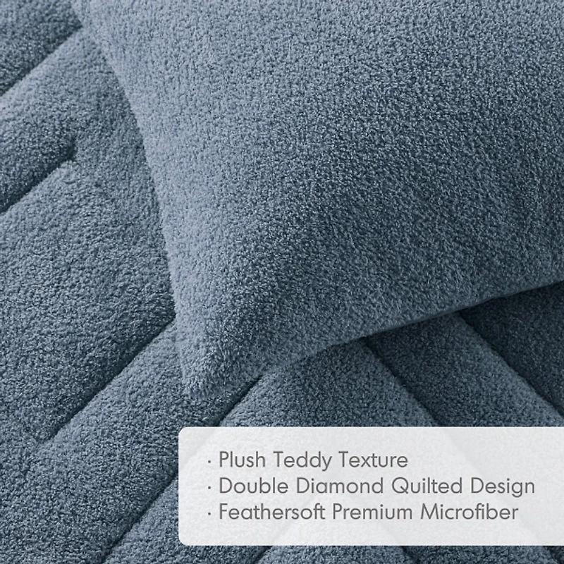 Quilted Teddy 3-pc. Full/Queen Comforter Set