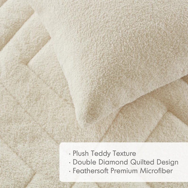 Quilted Teddy 3-pc. King Comforter Set