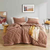 Brown Kyla Diamond  3-pc. King Comforter Set