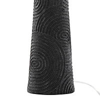 Matte Black Tapered Kona Table Lamps, Set of 2