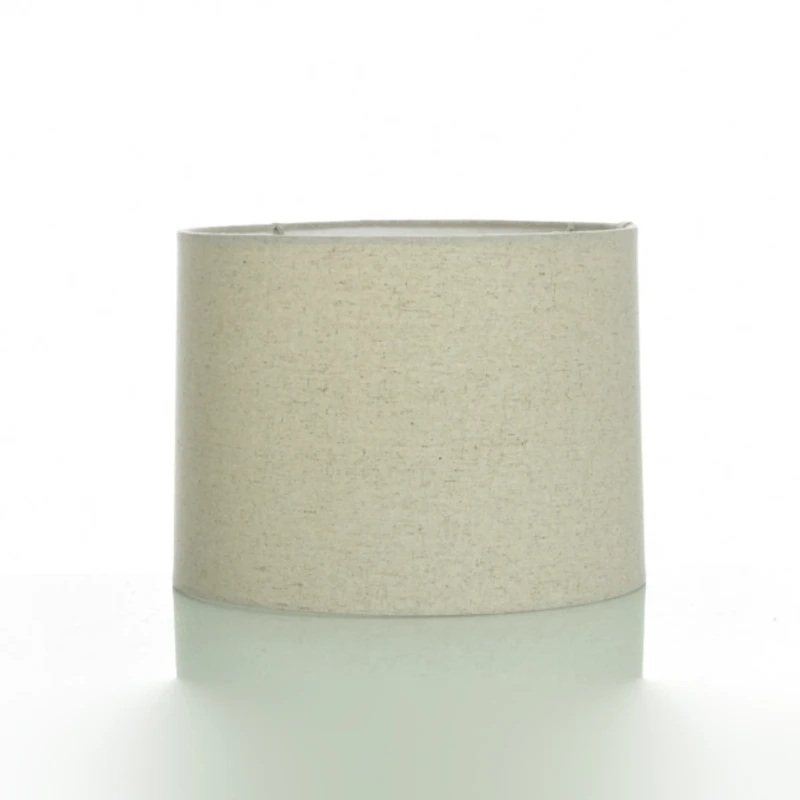 Light Beige Hardback Round Lamp Shade, 11.5x12x9