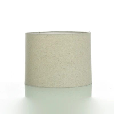 Light Beige Hardback Round Lamp Shade, 11.5x12x9