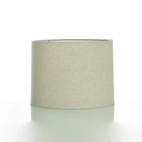 Light Beige Hardback Round Lamp Shade, 11.5x12x9