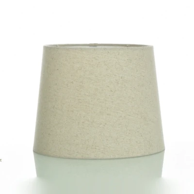Light Beige Hardback Round Lamp Shade, 9.5x11.5x9