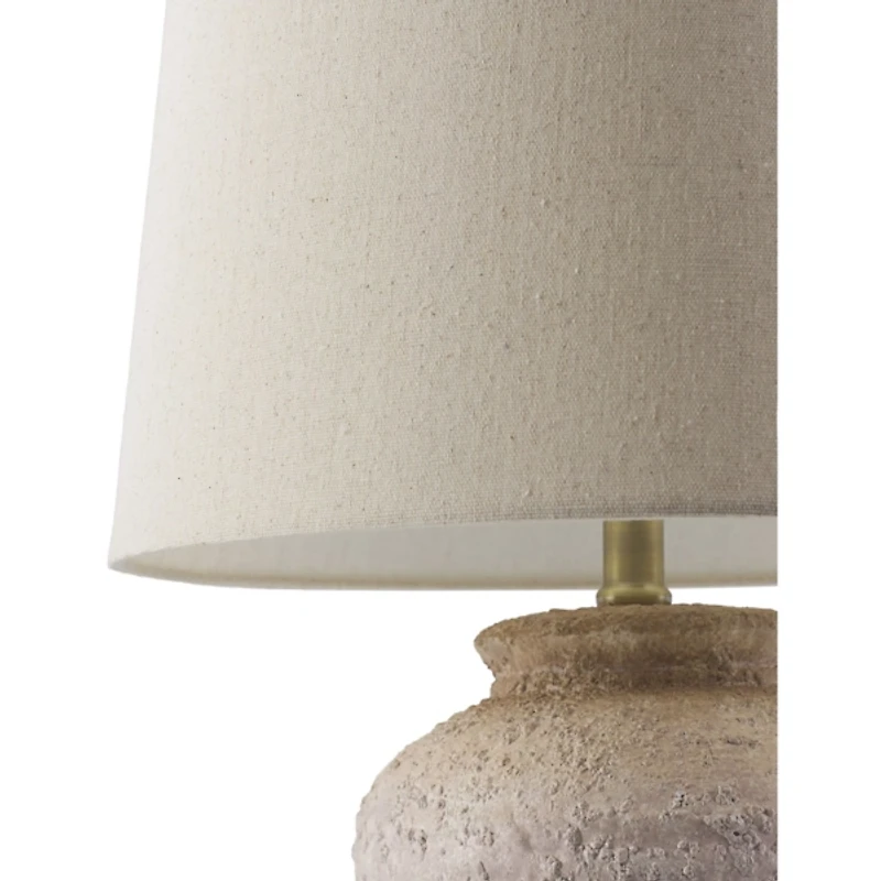 Cream Textured Ceramic Lia Table Lamp
