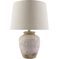 Cream Textured Ceramic Lia Table Lamp