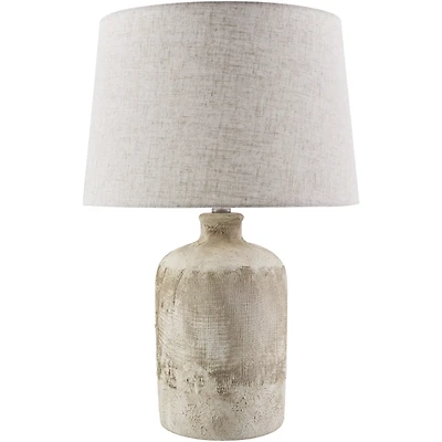 Neutral Textured Ceramic Rivera Table Lamp