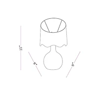 Ceramic Balbao Scalloped Shade Table Lamp