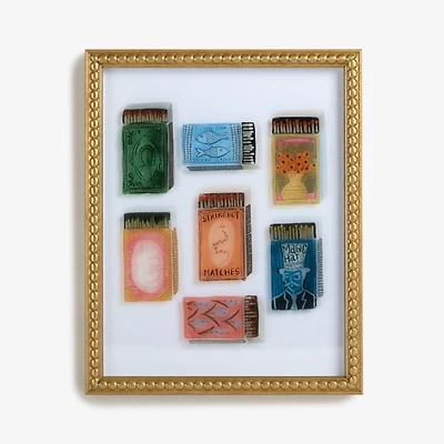Colorful Matchboxes Framed Art Print