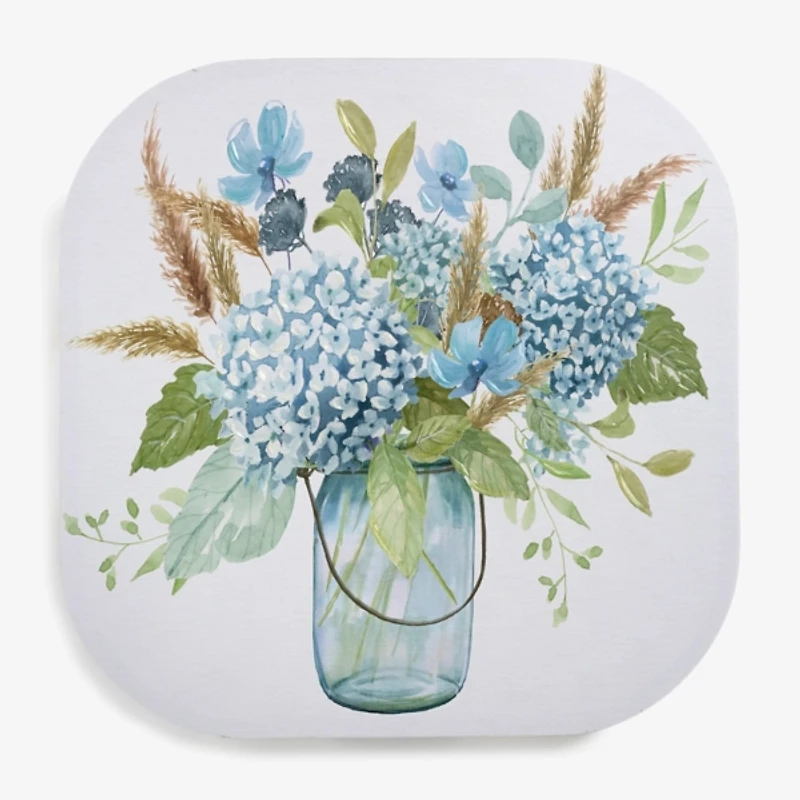 Blue Hydrangea Arrangement Canvas Art Print