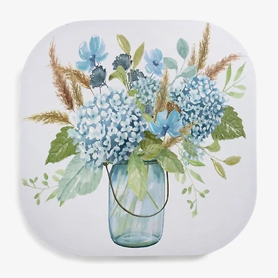 Blue Hydrangea Arrangement Canvas Art Print