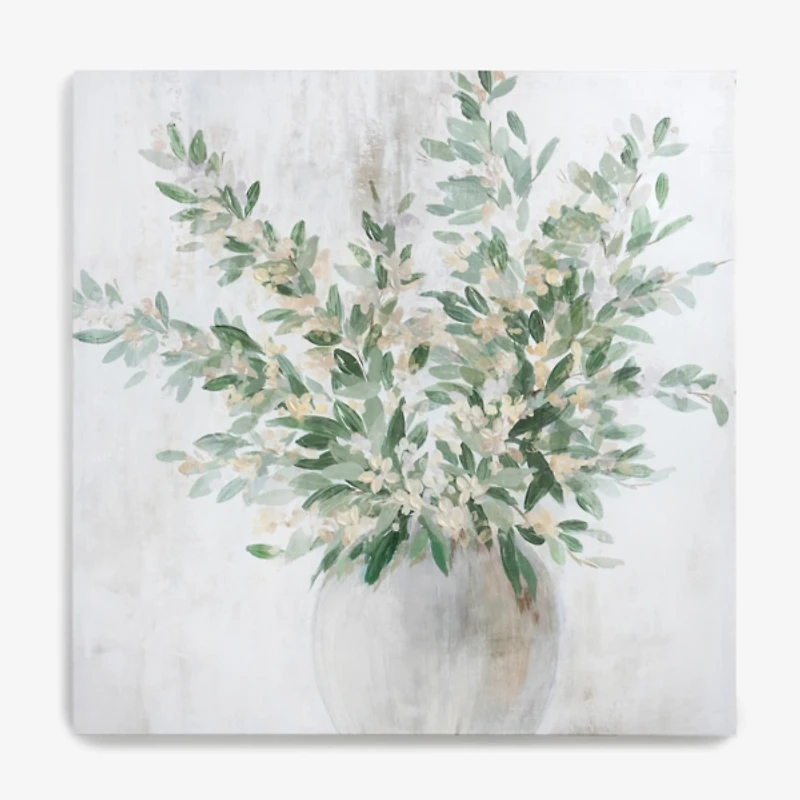 Greenery Still Life Canvas Art Print