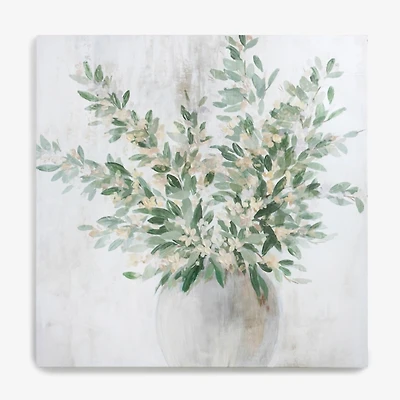 Greenery Still Life Canvas Art Print