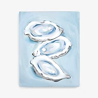Blue Oysters Canvas Art Print