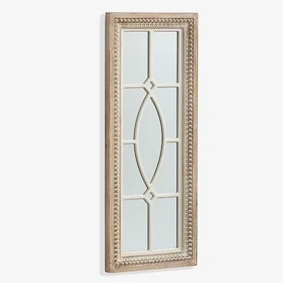 Natural Beaded Panel Wall Mirror
