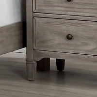 Graywash Wood 2-Drawer Lyla Nightstand
