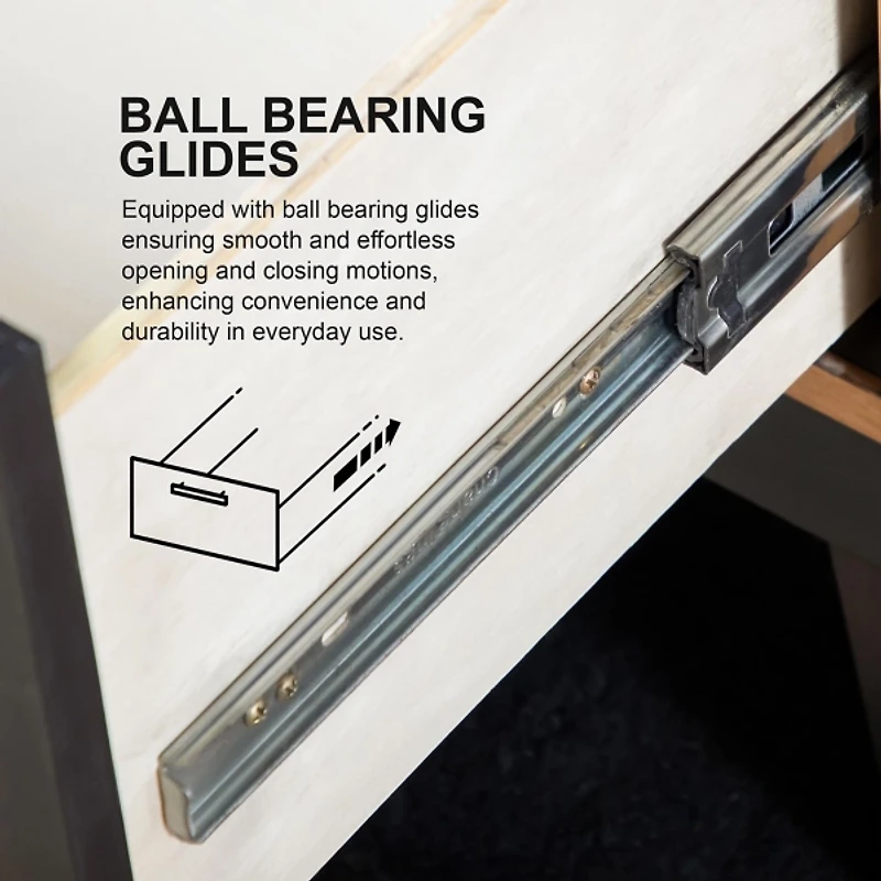 Graywash Wood 2-Drawer Lyla Nightstand