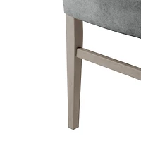 Gray Upholstered Porter Dining Chairs, Set of 2