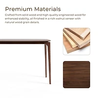 Walnut Wood Penny Counter Height Table