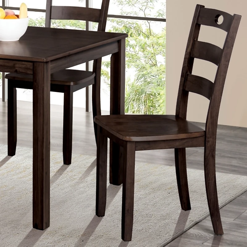 Espresso Wood Brooke 5-pc. Dining Furniture Set