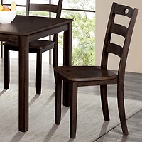 Espresso Wood Brooke 5-pc. Dining Furniture Set