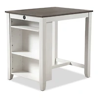 White & Gray Wood Kayla Counter Height 3-pc. Set