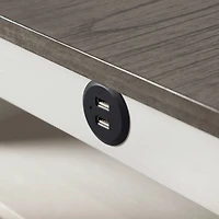 White & Gray Wood Kayla Counter Height 3-pc. Set