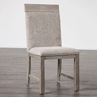 Gray Upholstered Bridgette Dining Chairs, Set of 2