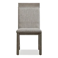 Gray Upholstered Bridgette Dining Chairs, Set of 2