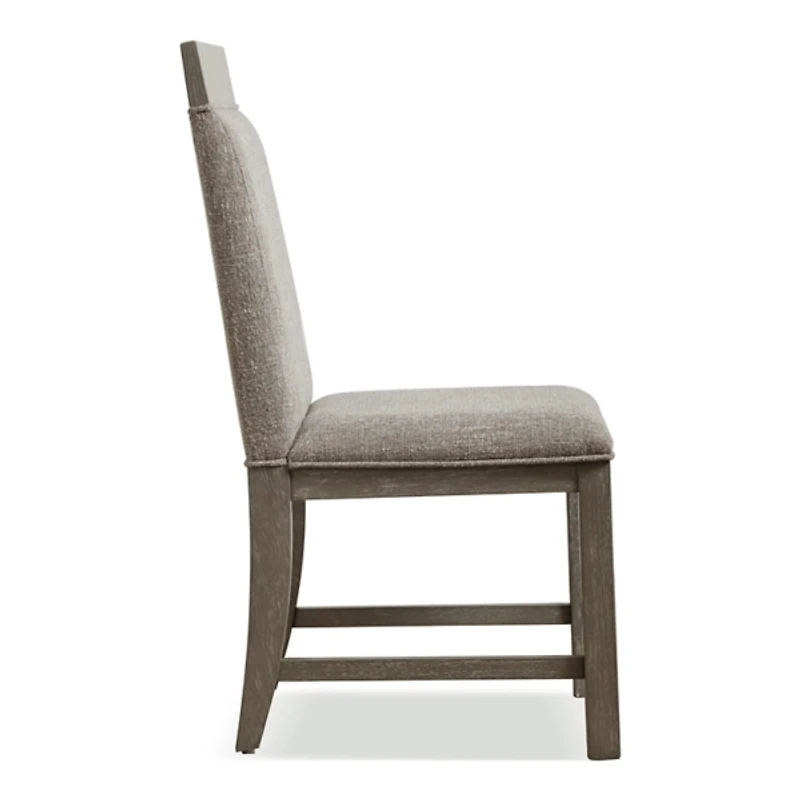 Gray Upholstered Bridgette Dining Chairs, Set of 2