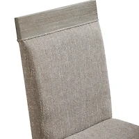 Gray Upholstered Bridgette Dining Chairs, Set of 2