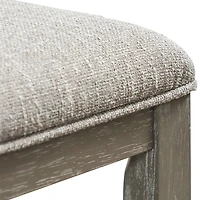 Gray Upholstered Bridgette Dining Chairs, Set of 2