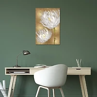 Tulips on Gold Canvas Art Print