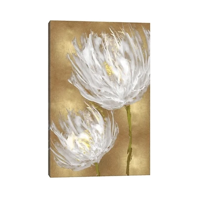 Tulips on Gold Canvas Art Print