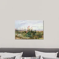 Wildflower With a View Canvas Art Print