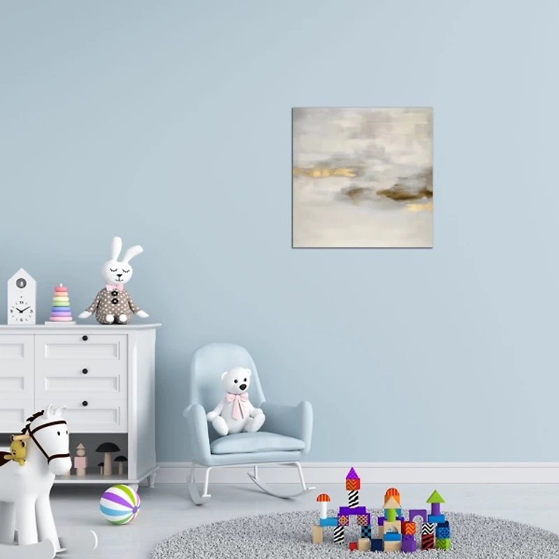 Gold Ethereal Fog Canvas Art Print