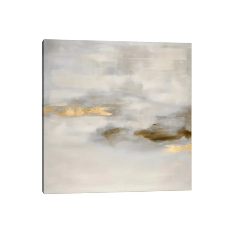 Gold Ethereal Fog Canvas Art Print