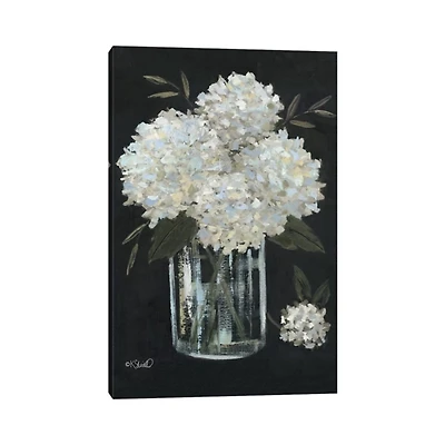 White Hydrangeas Canvas Art Print