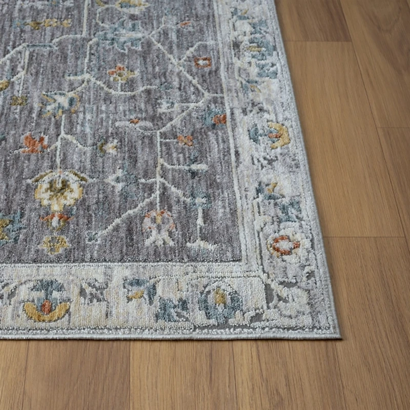 Gray Ivory Area Rug, 7x9