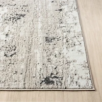 Beige Gray Indoor Area Rug, 7x9