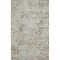 Brisbane Beige Faded Damask Area Rug