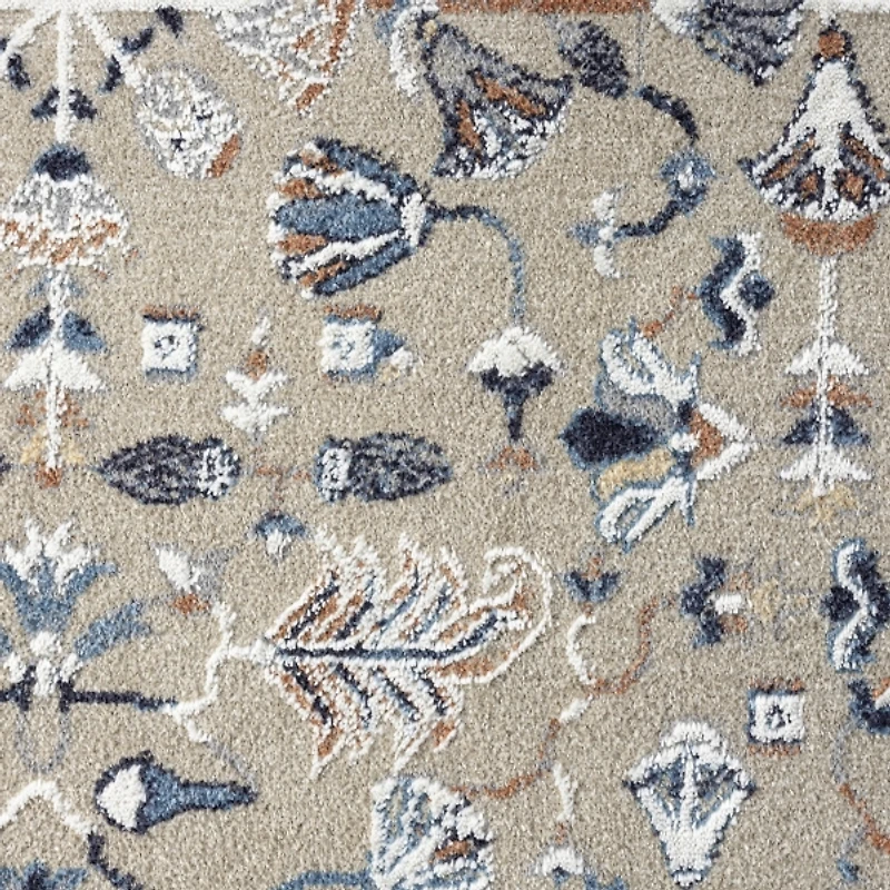 Vista Blue Beige Area Rug, 5x7