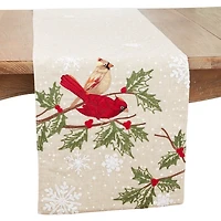 Graceful Birds Christmas Table Runner, 70 in.