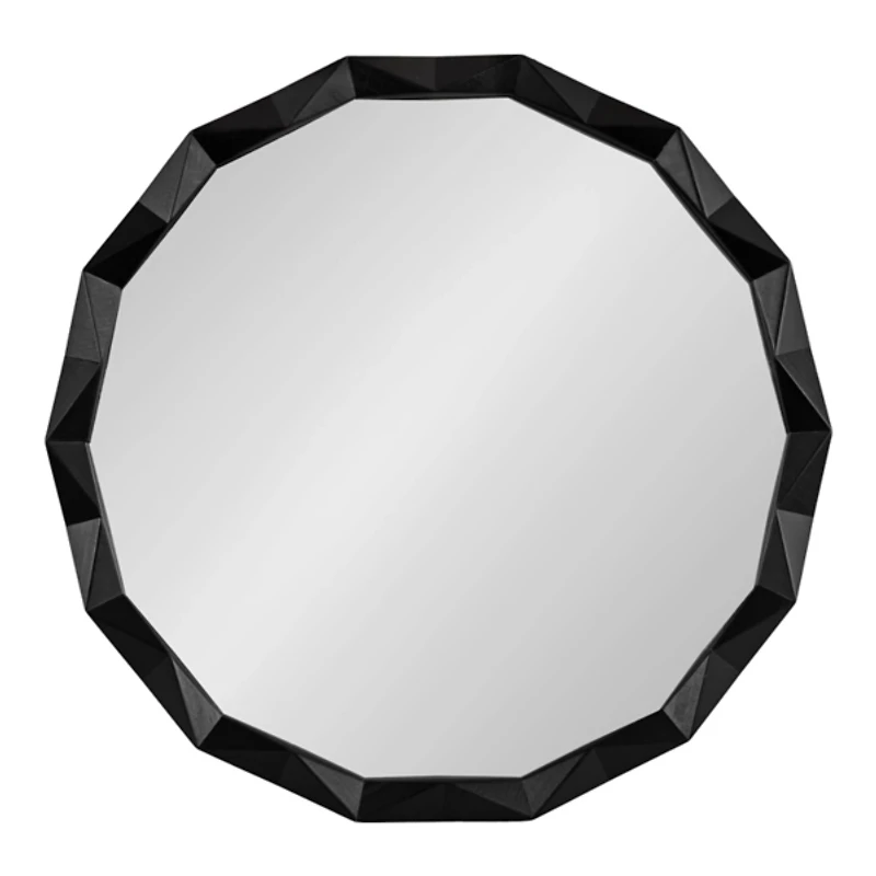 Bryce Black Geometric Wall Mirror